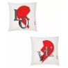 2 cuscini 40x40 scritta love regalo amore uomo donna festa innamorati