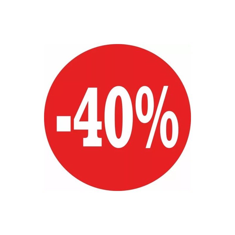 Adesivo saldi vetrofania stampa diametro 45 cm ideale Vetrine pubblicita' 40%