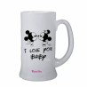 bicchiere birra scritta i love you baby san valentino regalo amore topolino