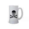 Boccale birra bicchiere con disegno teschio morte idea regalo