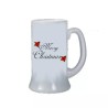 Boccale birra bicchiere con scritta merry christmas regalo di natale uomo donna