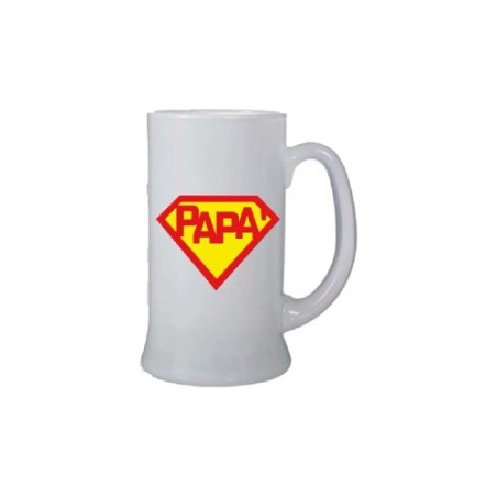 Boccale birra bicchiere ml 0,5 scritta papà idea regalo festa del papà