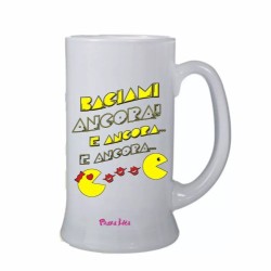 Boccale birra bicchiere scritta baciami ancora san valentino idea regalo