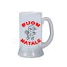 Boccale birra bicchiere scritta buon natale regalo uomo donna