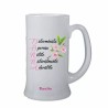 Boccale birra bicchiere scritta donna determinata festa della donna idea regalo