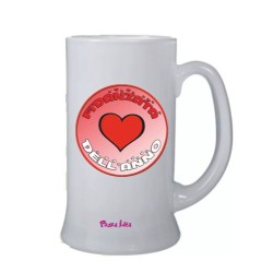 Boccale birra bicchiere scritta fidanzata dell'anno idea regalo san valentino
