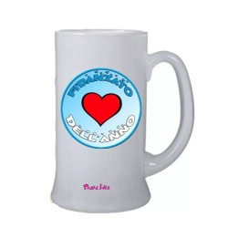 Boccale birra bicchiere scritta fidanzato dell'anno idea regalo san valentino