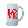 Boccale birra bicchiere scritta love san valentino idea regalo cuore