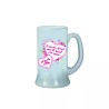 Boccale birra bicchiere scritta ti amo cuori rosa san valentino idea regalo