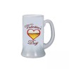 Boccale birra bicchiere scritta valentine's day cuore san valentino idea regalo