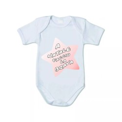 body bianco cotone bambina scritta a natale faccio la brava idea regalo