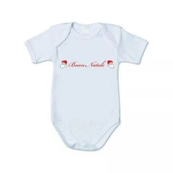 body bianco cotone bambino bambina scritta buon natale idea regalo natale