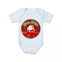 body bianco cotone bambino bambina scritta buon natale idea regalo natale