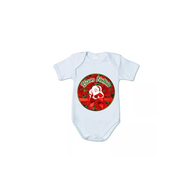 body bianco cotone bambino bambina scritta buon natale idea regalo natale