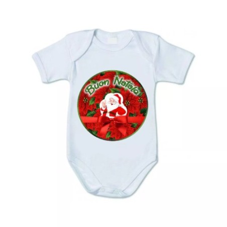body bianco cotone bambino bambina scritta buon natale idea regalo natale