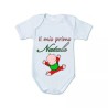 body bianco cotone bambino bambina scritta il mio primo natale idea regalo