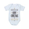 body bianco cotone bambino bambina scritta merry christmas happy new year