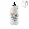 borraccia bottiglia alluminio 500 ml scritta auguri maestra natale regalo scuola
