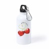 borraccia bottiglia alluminio 500 ml scritta i love you ciliege san valentino