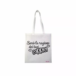borsa spesa 36x40 saro' la ragione dei tuoi sorrisi regalo festa innamorati