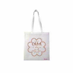 borsa spesa 36x40 scritta casa e dove ci sei tu regalo festa innamorati amore