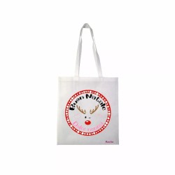 borsa spesa poliestere 36x40 scritta buon natale dolce nonna regalo feste nipoti