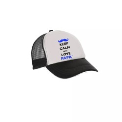 cappello cappellino visiera scritta keep calm love papà idee festa del papà