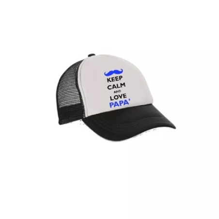 cappello cappellino visiera scritta keep calm love papà idee festa del papà