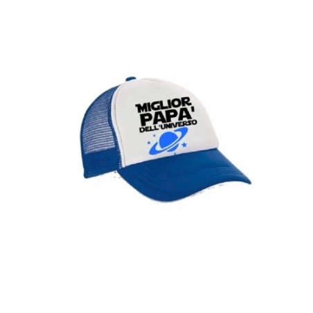 cappello cappellino visiera scritta miglior papà dell'universo regalo festa papà