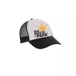 cappello cappellino visiera scritta sua maestà il papà regalo festa del papà