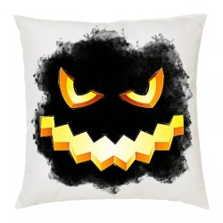 cuscino 40 x 40 cm con disegno zucca nera halloween idea regalo