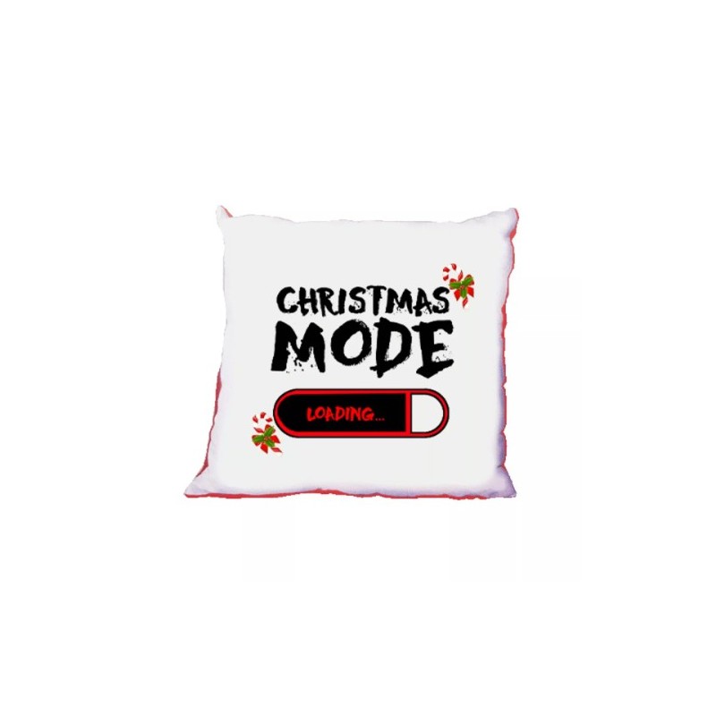 cuscino 40 x 40 cm con scritta christman mode regalo natale uomo donna