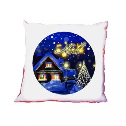 cuscino 40 x 40 cm scritta noel paesaggio buon natale regalo natale uomo donna