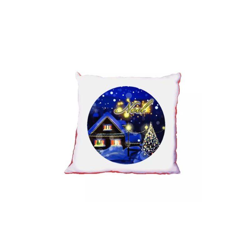 cuscino 40 x 40 cm scritta noel paesaggio buon natale regalo natale uomo donna