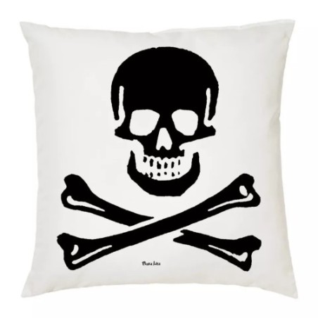 cuscino 40 x 40 con disegno teschio morte idea regalo scherzo