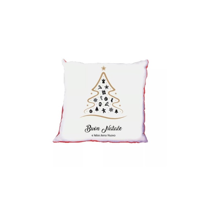 cuscino 40 x 40 scritta buon natale e felice anno nuovo regalo natale uomo donna