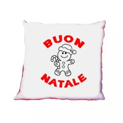 cuscino 40 x 40 scritta buon natale regalo natale uomo donna