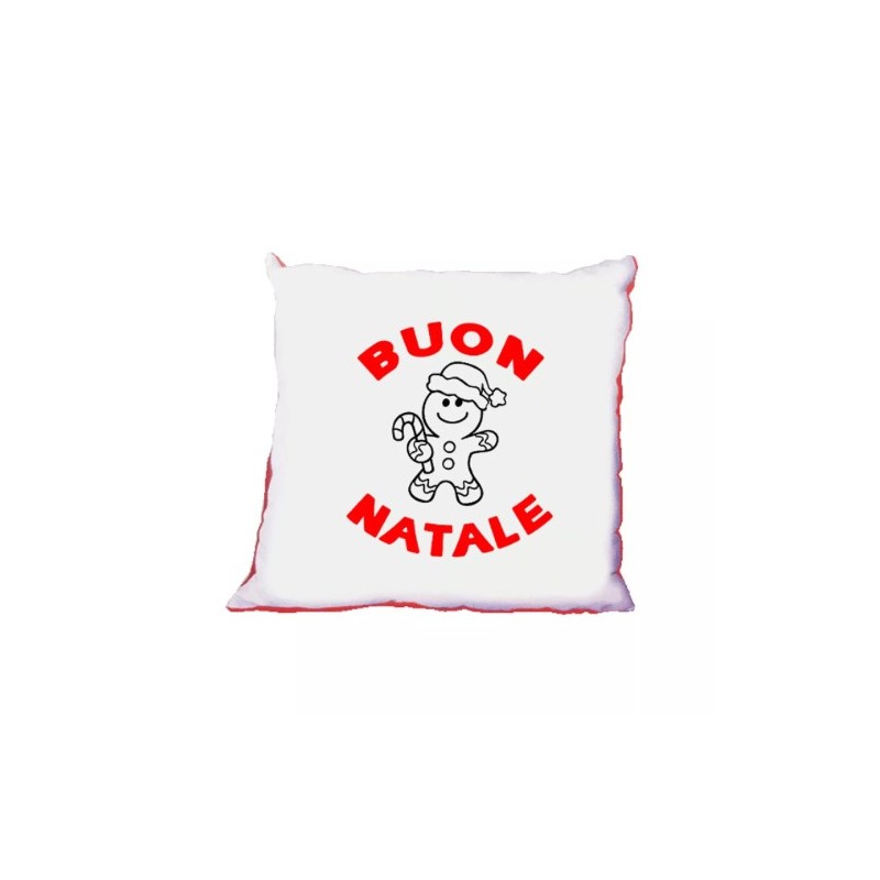 cuscino 40 x 40 scritta buon natale regalo natale uomo donna