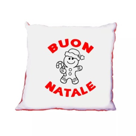 cuscino 40 x 40 scritta buon natale regalo natale uomo donna