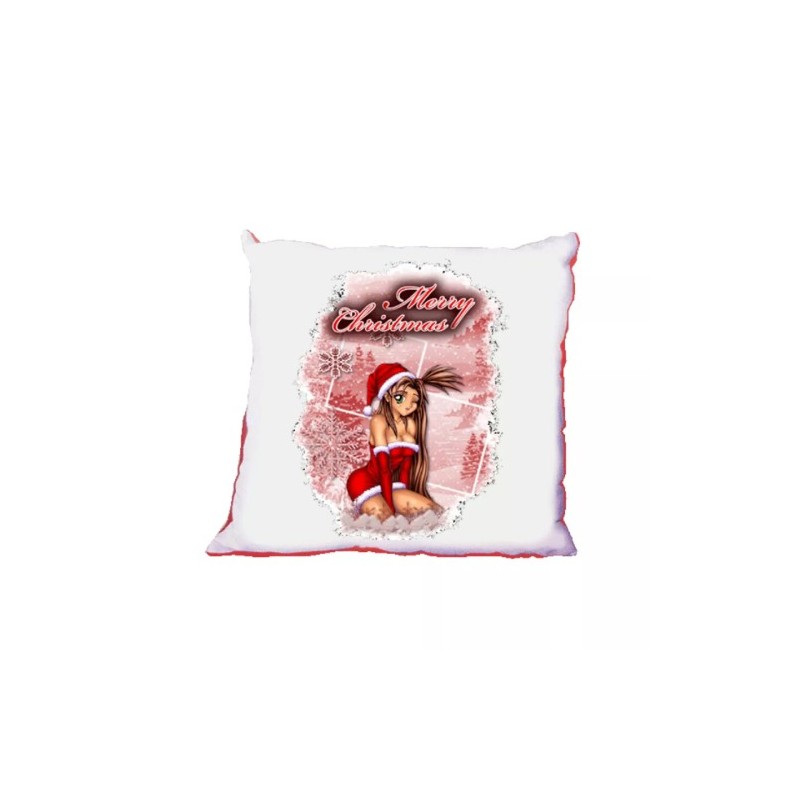 cuscino 40 x 40 scritta merry christmas regalo natale uomo donna