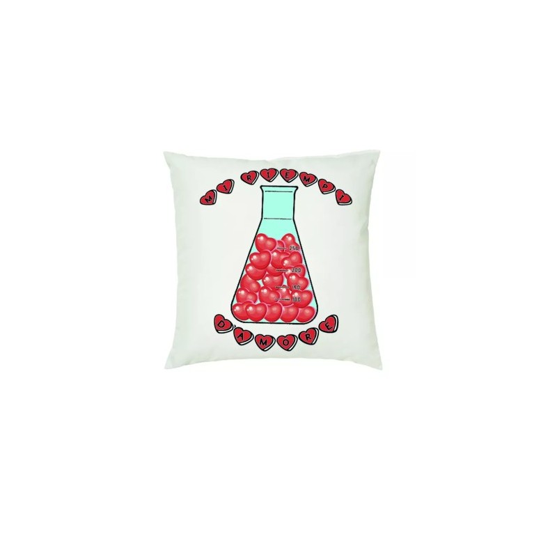 cuscino 40 x 40 scritta mi riempi cuore d'amore idea regalo san valentino