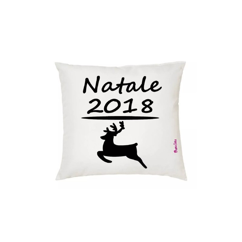 cuscino 40 x 40 scritta natale 2018 idea regalo natale