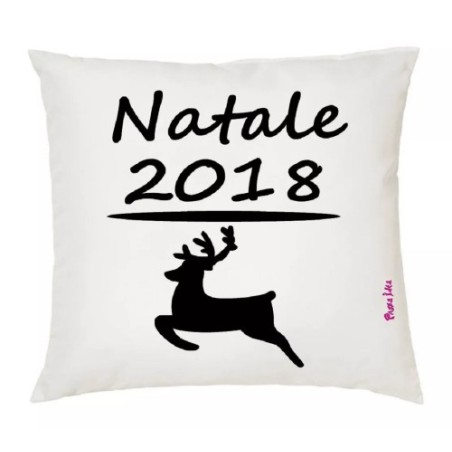 cuscino 40 x 40 scritta natale 2018 idea regalo natale