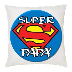 cuscino 40 x 40 scritta super papà idea regalo festa papa' compleanno