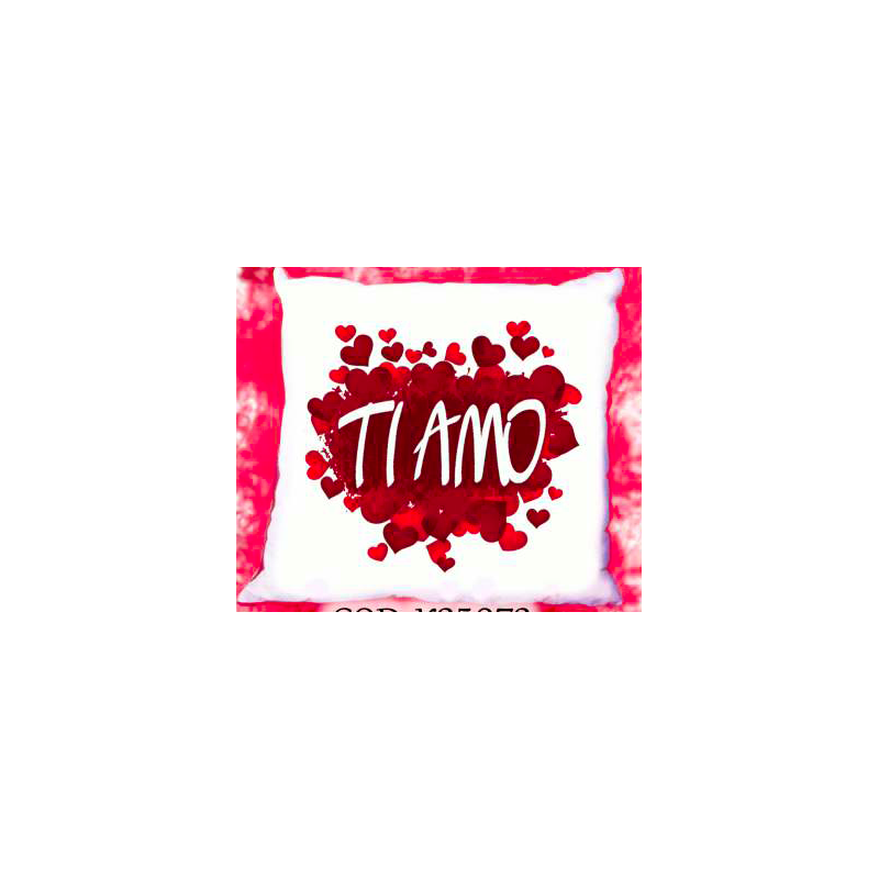 cuscino 40 x 40 scritta ti amo AMORE san valentino cuore cuori regalo