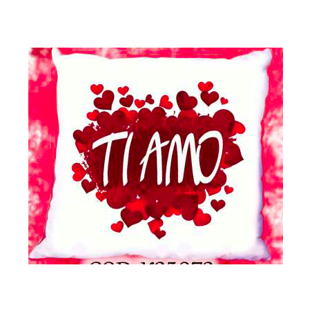cuscino 40 x 40 scritta ti amo AMORE san valentino cuore cuori regalo