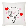 cuscino 40x40 disegno cuore cuori idea regalo festa innamorati uomo donna