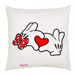 cuscino 40x40 disegno cuore rossi mani festa innamorati regalo amore uomo donna