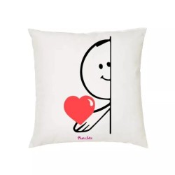 cuscino 40x40 disegno cuore rosso idea regalo festa innamorati uomo donna