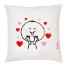 cuscino 40x40 disegno cuori amore idea regalo festa innamorati uomo donna